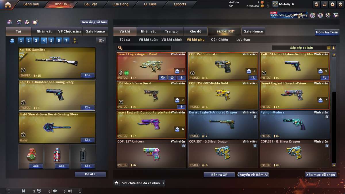 shop acc cf uy tin gia re